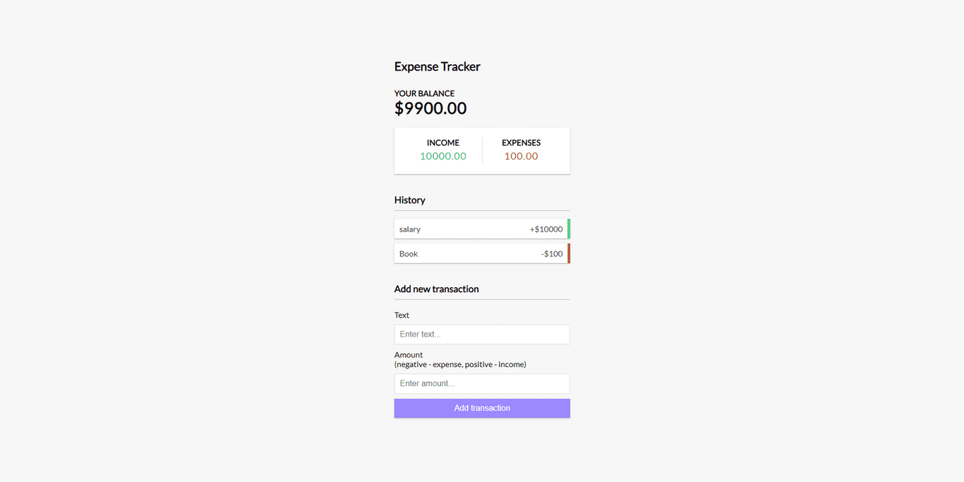 Expense Tracker